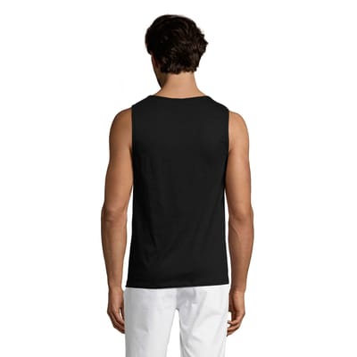 SOLS Heren Justin Tank Top (Diep zwart)
