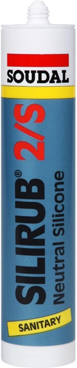 Soudal - Silirub 2s sanitairkit neutraal - Wit