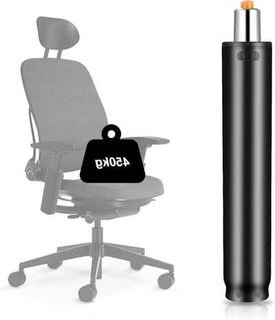 Verstelbare Gasveer voor Kantoorstoelen en Gamingstoelen, Pneumatische Spring met Lengte van 30 tot 45 cm, Zwart en Duurzaam