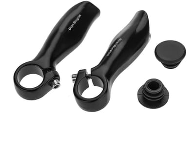 Dailygoods- Fietsstuuruiteinden Aluminium - Veiligheidsgrepen - 22,2 mm - Hoogwaardige Aluminiumlegering - Eenvoudig te Installeren - Duurzaam en Sterk - Stuuruiteinden