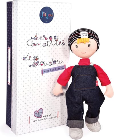 Zachte Poppen - Pluche Pop - Kinderspel - Eenvoudig Gewricht - 36 cm - Denim Blauw