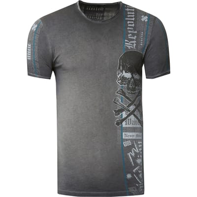T-shirt met voor- en achterkant bedrukt