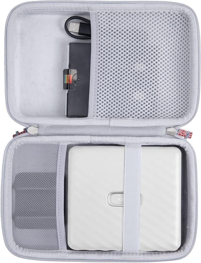 Duurzame Hard Case met Fotoalbum voor Fujifilm Instax Link Wide en Smartphone Printers, Ideaal voor Foto's en Bescherming