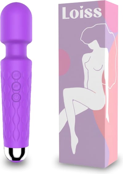 Loiss - Paars - Personal Massager & Magic Wand Vibrator - G Spot Vibrator & Clitoris Stimulator - Stille Vibrators voor Vrouwen – Sex Toys ook voor Koppels - Erotiek