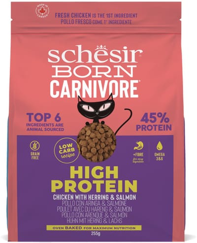 Schesir Born Carnivore Kattenvoer Chicken & Herring - 8 x 255 gr - Voordeelverpakking