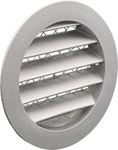Weha Schoepenrooster inbouw, aansluitdiameter Ø100mm, aluminium
