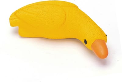 Nobleza Piepspeelgoed voor honden - Honden piepspeelgoed - Rubber - Gans - Geel