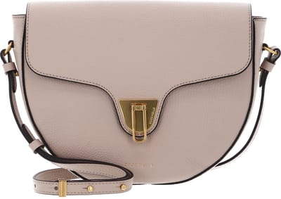 COCCINELLE Leren Schoudertas Beat Soft Crossbody Bag Rosette Beige