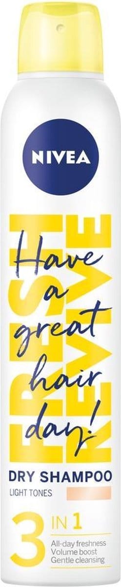 Nivea - Fresh Revive Droog Shampoo - 3-in-1 voor licht haar