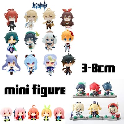 Genshin Impact Mystery Box Anime Model Spel Actiefiguur Blind Box Geluksmodel Pop Mooi Ontwerp Perfect Cadeau white