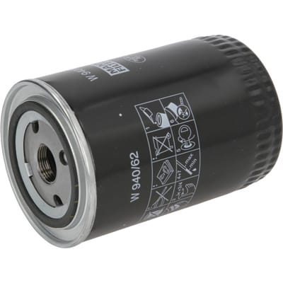 MANN-FILTER Oliefilter W 940/62 | OEM 1606267480 | 504006145 | 2992188 | Citroën Jumper II, Peugeot Boxer II, Fiat Ducato 244, Iveco Daily III 2.3 JTD 2.8 JTD 2.8 HPI | Spin-on Oliefilter