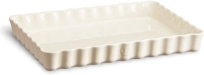 Emile Henry Taartvorm Argile - 34 x 24 cm / 2.4 liter
