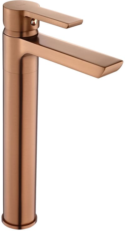 Rea Argus High - Wastafelkraan - Geborsteld Koper -14x4,6x28,5cm