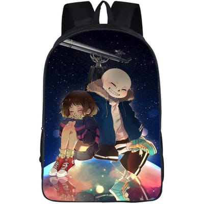 Undertale Cartoon Rugzak Schooltas 40cm/15.7inch Rugzak Boekentassen Computer Rugzak voor Jongen Meisje Beste Cadeau