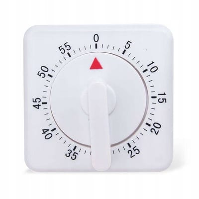 Orion - Mechanische Keuken Timer - Vierkant - 7x7x5 cm - Signaal