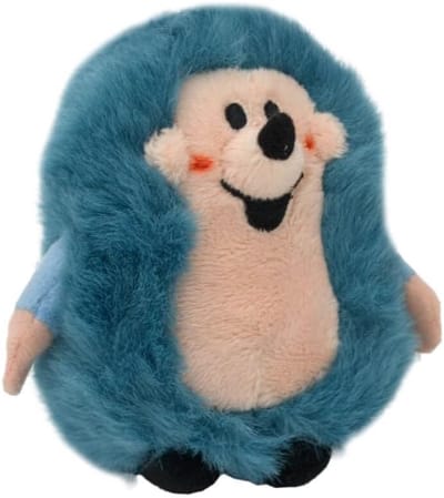 Pluche Egel - Knuffel Dier - Kinderkamer Decoratie - Met De Muis - 13cm Hoog - Bruin