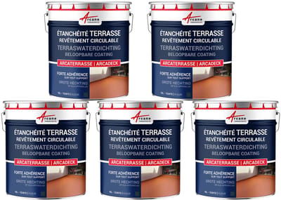 Waterdichte verf voor terras - Buitencoating op basis van hars: ARCADECK