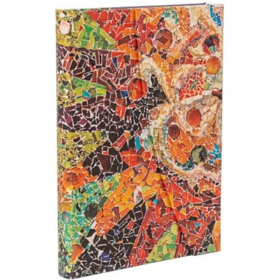 Paperblanks cahier, gaudi's mosaics, hardcover, formaat midi, gelinieerd