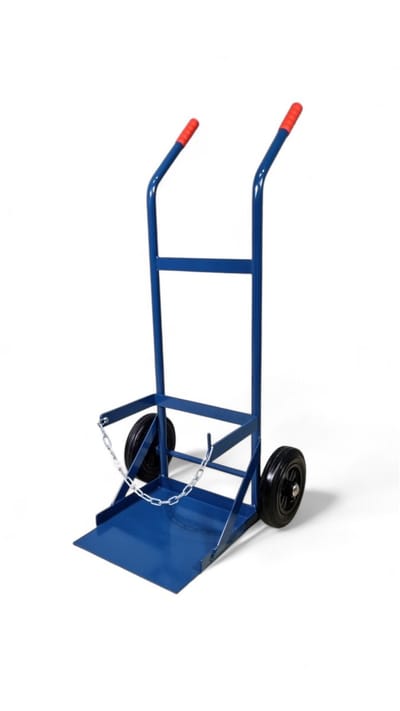 FRAMI gasflessenwagen voor 1x 10,5 kg propaanfles op massief rubberen wielen