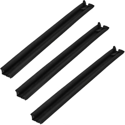 KOTARBAU® 3 st Dubbele Tochtstopper, Tochtstrip, Polyethyleenschuim, 95cm, Zwart, Deurafdichting, 30mm, Deurbodemafdichting, Schallschutz, Windstopper, Isolatie voor Binnendeur en Buitendeur
