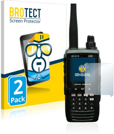 BROTECT - Screenprotector voor Aor AR-DV10 - Folie Beschermfolie transparant 2 Stuks