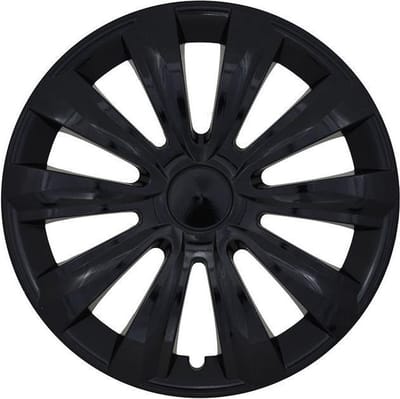 Wieldoppen 16" DELTA Zwart. SET a 4 stuks