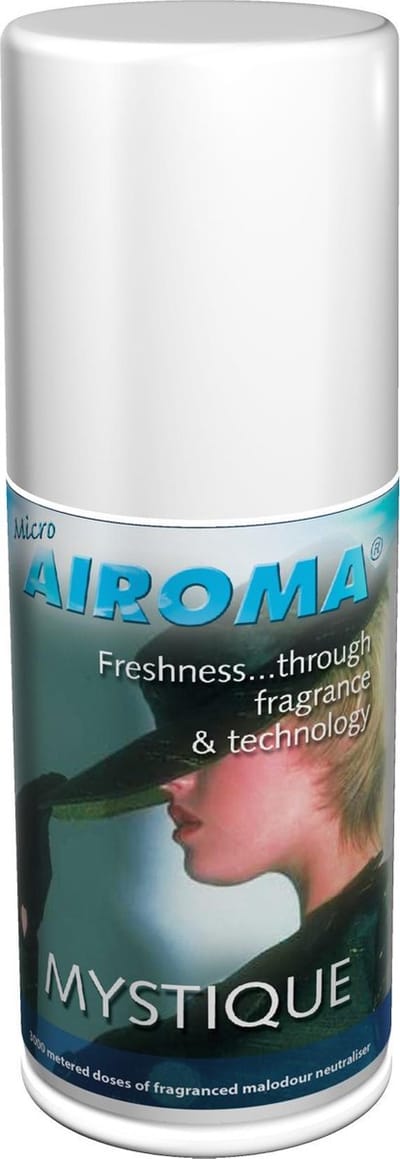 Micro Airoma Navulling 12x 100ml – Mystique – Luchtverfrisser Aerosol – Geschikt voor MVP Dispenser