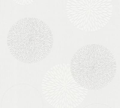 BLAADJES BEHANG | Cirkels - Crèmewit - A.S. Création Casual Living
