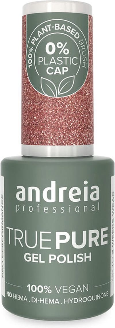 Andreia Professional - Gellak - True Pure - Roze met Gouden Glitter T31 - HEMA vrij - Vegan - 10,5ml