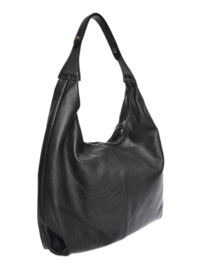 Isabella Rhea Zwart Rundleer Tas