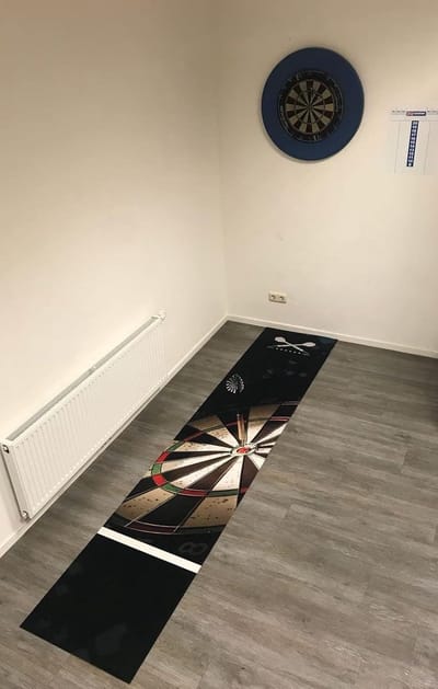 Professioneel Dart Tapijt met Officiële Oche Lijn - Antislip Vloermat 67x300 cm