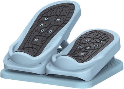 Kuitspier Stretchplank - Opvouwbare Stepper - Flexibiliteit Verbeteren - Dubbele Functie Stepper - 43 x 38 x 3.8 cm - Blauw