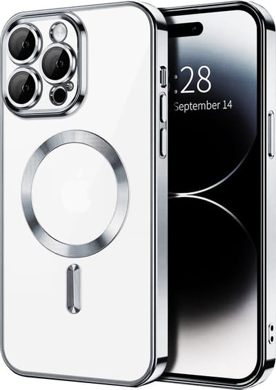 TG Techgrip - Hoesje Geschikt voor iPhone 11 Pro Magsafe Compatible Zilver - Back Cover Hoesje met ingebouwde 9H HD camera glas bescherming - Zilver Hoes Geschikt voor iPhone 11Pro