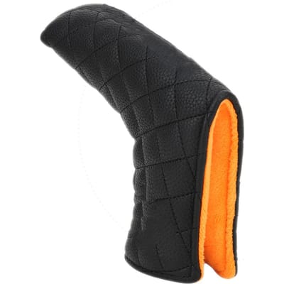 Magnetische Golf Putter Cover Hoes Waterdichte PU L-vormige Golfclub Hoes Accessoire(Zwart ) zwart