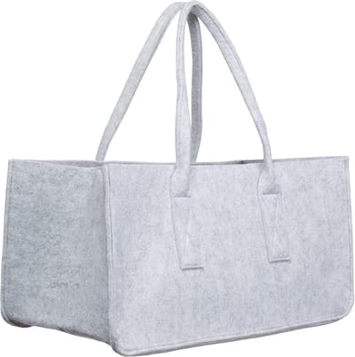 Praktische vilten boodschappentas ca. 50x25x25 cm vrijetijdstas en opbergcontainer