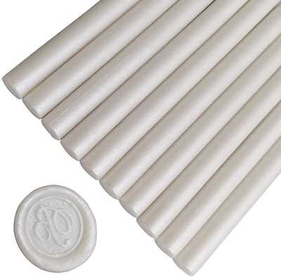 10 Stuks Parelwitte Sealing Wax Sticks voor Wax Seal Stamp, Perfect voor Trouwinvites, Wijnpakketten en Cadeauverpakking