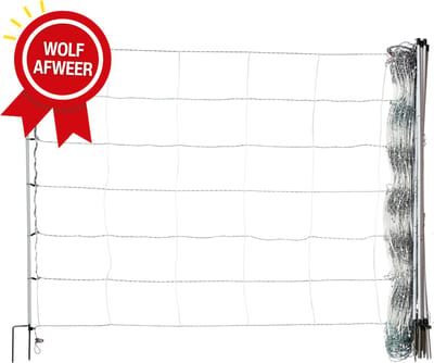 Horizont Schapennet turbomax ® - 120cm hoog- 50m lang - Wolf afweer - Dubbele pen - Elektrificeerbaar- Verplaatsbaar Net - Afrastering - Omheiningsnet - Wolvennet