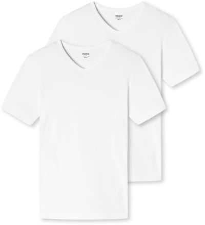 Uncover by Schiesser 2 PACK T-Shirt V Hals - Heren Onderhemd wit
