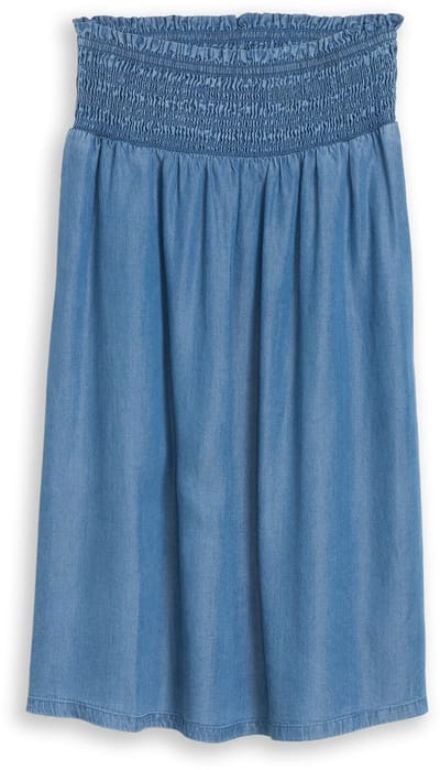 Tom Tailor - Jeansrok met steekzakken - Maat 42 - Clean Light Stone Blue Denim