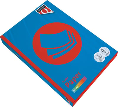 Kopieerpapier quantore colour a4 160gr diepblauw