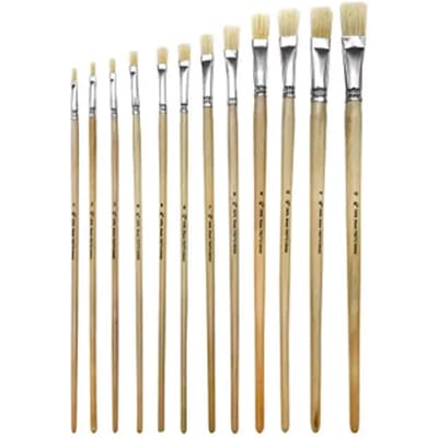 Sencys Set Van 12 Platte Kwasten