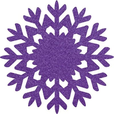 Sneeuwvlok vilt onderzetters - Paars - 6 stuks - ø 10 cm - Kerst onderzetter - Tafeldecoratie - Glas onderzetter - Cadeau - Woondecoratie - Tafelbescherming - Onderzetters voor glazen - Keukenbenodigdheden - Woonaccessoires - Tafelaccessoires