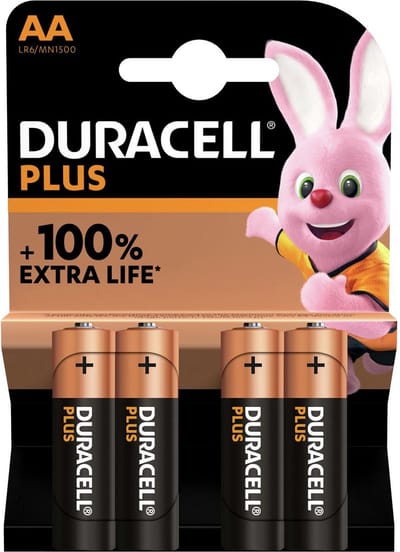 Duracell AA batterij - 20 packs x 4 batterijen - 80 batterijen in 1 verpakking - 1,5V LR6 batterij - geschikt voor alle apparaten - voordeligste prijs