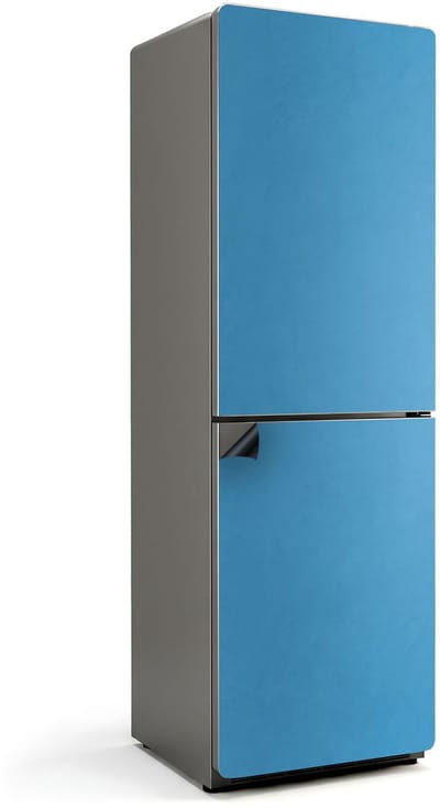 Wallfluent Magnetische Koelkastmat - Blauw Koelkast Magneet Sticker - 60 cm x 190 cm - Blauw Magnetische Koelkastmat - Magneetfolie Koelkast - Decoratieve Magneetmat Voor Koelkast - Verwijderbare Koelkast Decoratie