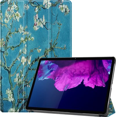 Hoesje - Geschikt voor Lenovo Tab P11 Plus - Dun & Stevig - Hardcover Book Case - Trifold Bookcase Hoes - Hard Cover - Tablethoes - Bloesem