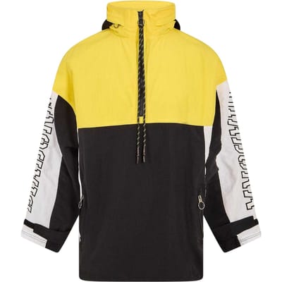 Diadora Ema Performance Training-anorak voor heren (Zonnebloemenveld/Wit/Zwart)