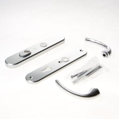 Veiligheidsgarnituur - Aluminium - Aluminium - Hoppe - Hoppe Tokyo met kerntrekbeveiliging SKG*** - PC72 dd 50-55mm