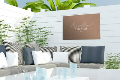 Tuindecoratie Vriendin - Quotes - Relatie - Spreuken - My girlfriend is the best! - 60x40 cm - Tuinposter - Tuindoek