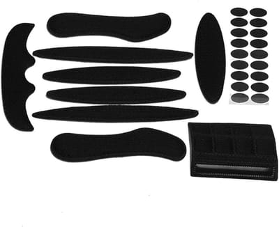 Fietshelm Padding Kit - Helm Kussens - Comfortabel Fietsen - Universele Pasvorm - 9 Stuks - Zwart