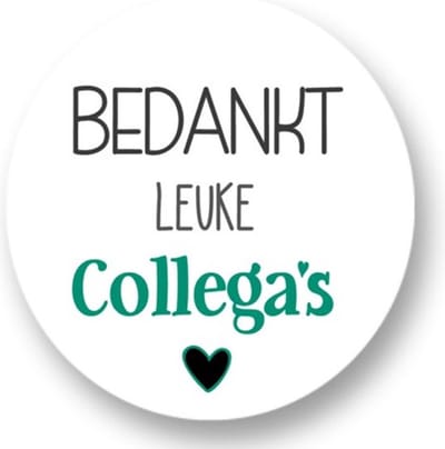 RoNa Design Stickers Afscheid collega's - Bedanken & Pensioen - 20 stuks